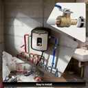 VANCOCO 3/4" PEX Ball Valve 4-Pack - Lead-Free Brass PEX Shut Off Valve (2 Red/2 Blue) for Hot/Cold Water