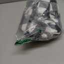 Smiry Picnic Table Cloth 2 Pack, Waterproof Elastic Fitted Tablecloths for 6FT Rectangle Tables, Washable Polyester Buffalo Plaid Tablecloth for Camping, Dining & Outdoor (Black & White, 30" x 72")