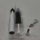 Electric Baby Bottle Brush Set with Rechargeable Electric Bottle Brush Cleaner and Replaceable Silicone Bottle Brushes and Straw Brush Cleaner, Waterproof Multi-Purpose Cleaning Brush (White)