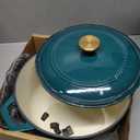 Mueller DuraCast 6 Quart Enameled Cast Iron Dutch Oven Pot with Lid
Sourdough Bread Baking, PFOA-Free, 500°F Oven Safe - All Cooktops incl. Induction, Braising & Slow Cooking, Emerald