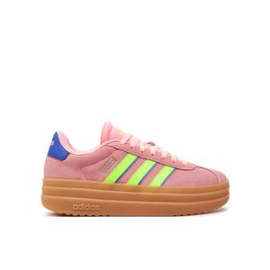 Adidas Women's Vl Court Bold Sneaker (8, Pink Spark / Lucid Lemon / Lucid Blue)