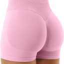 YEOREO SoftHue Women Workout Gym Impact Shorts Hidden Scrunch Butt Lifting 2.5"/3.6"/4.5"/6" Seamless Shorts (X-Small, Pink)