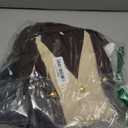 aicoaub Kids Colonial Costume Boys 18th Century America Cosplay Costume with Hat (9-10 Y, Brown)