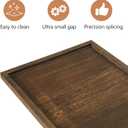 Gurfuy Extra Large Ottoman Table Tray - 40"x20" Rustic Long Rectangle Wooden Nature Serving Tray for Farmhouse Decorative Oversized Coffee Table Trays Living Room Kitchen Counter Breakfast Brown