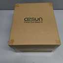 Cesun Small Bathroom Trash Can 2.1 Gallon Wastebasket, Modern Metal Garbage Can Office Waste Basket, Matte Black Stainless Steel Trash Bin for Bedroom, Home Office, Toilet, rv, Near Desk, Under Sink