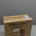 TIPGO Automatic Motion Sensor Bathroom Trash Can with Lid, 2.6 Gallon Touchless Trash Bin, Smart Garbage Can Plastic Slim Wastebasket for Bedroom, Office, Dorm (Black)