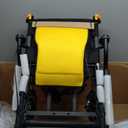 Wheelchairs for Adults Transport Chair Lightweight Foldable with Telescopic Handle,17" Width Compact Portable Folding Travel Wheel Chairs for Seniors (Yellow)