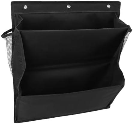 Yosoo 2 Tier Hanging Shoe Rack with Adhesive Hooks, Efficiently Utilize Vertical Space, Oxford Cloth Shoe Holder for Home Bedrooms, Bathrooms, Entryways (Black)