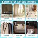 Pet Hair Remover for Carpets with 3 Lengths Adjustable Handle (23-54") - Stand-Up Tool to Remove Matted Dog & Cat Hair from Deep Pile Rugs, Stairs, Under Furniture