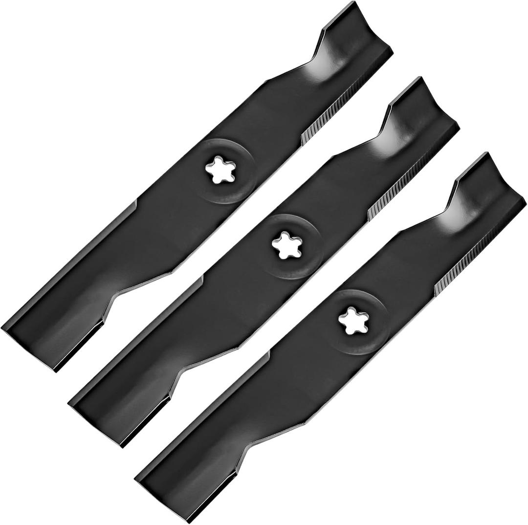 Replacement 173920 High Lift Mower Blades, Compatible with 48" Cut Craftsman Hu sqvarna Pou LAN GTH YTH 2148 2448 Lawn Mower, Replace for 180054 532180054 532173920 PP24005, 3 PACK