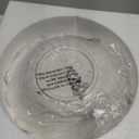 10" Large White Ruffle Lotus Design with Gold Trim Ceramic Fruit Bowl, Decorative Leaf Floral Bowl for Coffee Table Kitchen Counter and Home Decor Approx Capacity 45 fl oz