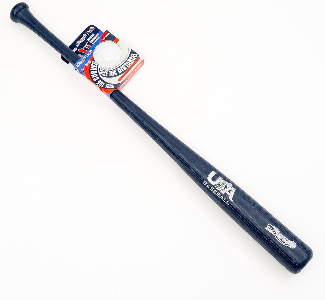 BLITZBALL - Limited Edition - USA Baseball Bat Set - Includes (1) Official Brand Ball & (1) Bat - Made in USA