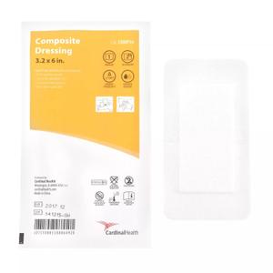 Cardinal Health™ Composite Dressing, Absorbent, Sterile, Latex-Free, Hypoallergenic, Soft Non-Woven, 3.2 x 6IN, Boxes of 10, Case of 200