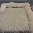 Bedsure Orthopedic Dog Bed Medium Size Dogs - Washable Medium Dog Cat Bed Waterproof, Comfort Pet Couch Sofa with Washable Removable Cover, Pets Bed with Nonskid Bottom, Ember Clay, 28"