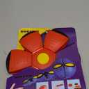 UFO Magic Ball,Portable Glowing Flying Toys Creative Fly Saucer Stomp Magic Balls,Decompression Flying Flat Throw Disc Balls Toy for Childrens Outdoor Sports Kids Gift (Red)