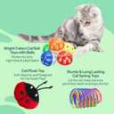 WiseChoice 15-in-1 for Cat Toys, Rechargeable Chase Light, Cat Spring Toy, Ball Toys with Bell and Plush Toy, Perfect for Solo or Interactive Play for Cats Kitten