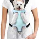 YUDODO Pet Dog Carrier Backpack Adjustable Dog Front Carrier, Legs Out Easy-Fit Dog Travel Backpack Carrier for Hiking Camping for Small Medium Dogs Cats and Rabbits (Medium (Pack of 1), B-Sky)