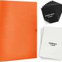 Puzzle Storage, RJVNT Puzzle Holder Storage for 1000 Pieces, Puzzle Storage Folder with 8 Puzzle Saver Sheets and 2 Cardboards(Orange)