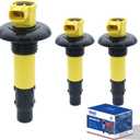 KLC Set of 3 Ignition Coil Pack 290664020 296000307 420664020 Compatible with SeaDoo GTX GTI GTS RXP RXT RXP WAKE 130 155 215 255 260 RENTAL All 4-TEC Models 2002-2016