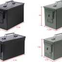 Ammo Can&Ammo Box, Fireproof & Waterproof Metal Storage Box - Perfect for Ammo, Lithium Batteries & RC Car Batteries
