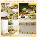 Table Runner Sunflower Leaves Table Runners Summer Seasonal Kitchen Dinning Decor for Indoor Outdoor Holiday Home Wedding Party 13x70 Inch
