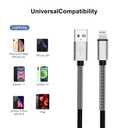 Cabepow 15 FT Extra Long iPhone Charger Cord,[Apple MFi Certified] Long Apple Lightning Cable 5M,2.4A Nylon Braided iPhone Fast Charging Cord for iPhone 14/14pro/13/12/11/11Pro/X/XS/XR/XS Max/8/7