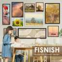 20x26 Picture Frame, Classic Brown 20 x 26 Poster Frame for Horizontal or Vertical Wall Mounting, 1 Pack