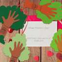 Menkxi 30 Sets Valentine's Day Crafts Thumbprint Heart Tree DIY Poem Sign Craft for Kids Art Project Family Activity School Classroom Valentine Party Decoration, 6 Style