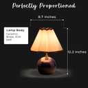Pooky Lighting Cecily Rechargeable Ceramic Table Lamp 15" - Cordless Lamp