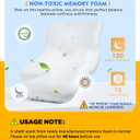 Osteo Cervical Pillow for Neck Pain Relief, Hollow Design Odorless Memory Foam Pillows with Cooling Case, Adjustable Orthopedic Bed Pillow for Sleeping, Support for Side Back Sleepers