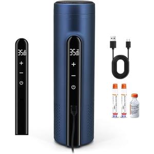 Gosemai Electric Insulin Pen Cooler Travel Case for 3-4 pens Medication Cooler for Travel Diabetes Bags Insulated Adjustable Temperature Control (No Battery)