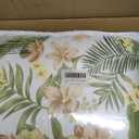 NEWLAKE Cotton Bedspread Quilt Sets - Reversible Patchwork Coverlet Set, Green/Pink Floral Pattern, Queen Size