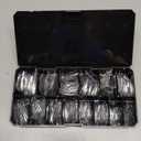 Apres Gel-X Round Box of Nail Tips | 280 Gel-X Tips,14 Sizes 00-9 | Half-sizes Included (Natural Round Long, 280 Count)