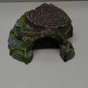 JIHAQUA Resin Large Turtle Tank Accessories Reptile Hideouts Cave Habitat Decor for Gecko Leopard Lizards Toad