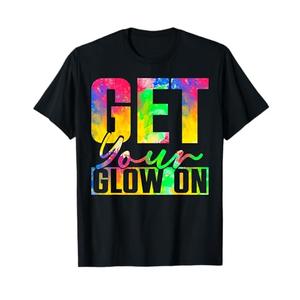 Get You Glow On T-Shirt, Small, Black