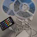 Monster 32.8ft Music Reactive LED Strip with 120 LEDs, 12V Power Adapter, with Remote, Xtreme Easy Use (32.8 Feet)