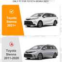 4PCS Roof Rack Cross Bars Fit for Toyota Sienna 2021-2026 200 LBS Side Rails Crossbar Cargo Accessories