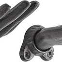 Danya B. "Palms Up Dark Brown Cast Iron Wall Mount Hook Set (Set of 2), Entryway Hooks or Unique Room Décor for Hanging Coats, Purses, Scarves, or Jewelry