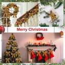 4 x 24pcs Christmas Tree Topper Bows 4.5x4.5 Inch Velvet Xmas Wreath Bows Ribbon Hanging Ornament for Christmas Holiday Home Outdoor Indoor Party Garland Crafts Decoration(Coffee)