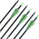 TIGER ARCHERY 30Inch Carbon Arrow Practice Hunting Arrows with Removable Tips for Compound & Recurve Bow(Pack of 12)