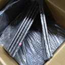 Shintenchi 7 Pieces Patio Furniture Sets Outdoor All-Weather Sectional Patio Sofa Set PE Rattan Manual Weaving Wicker Patio Conversation Set with Glass Table&Ottoman Cushion and Red Pillows, Beige