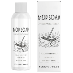 4 Pack Mop Soap for Floor Cleaning, 120ml Scented Mop Cleaner Soap, Scented Mop Soap Household Supplies Cleaner for Home, Kitchen, Floor