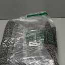 OLANLY Bathroom Rugs Set 2 Piece, Microfiber Bath Shower Mat and U-Shaped Toilet Rug, Machine Wash Dry, Non-Slip Absorbent Shaggy Bath Mats for Tub, Shower and Bathroom (30"x20"+24"x20", Black)