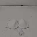 Strapless Clear Back Strap Convertible Bra with Lace Padded Underwired Plus Size Brassiere 34D