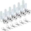 Uenhoy 6 Pack Cam Locks Keyed Alike, 1" (25mm) Cam Lock Set for Drawers Mailbox Tool Box RV, File Cabinet Locks with Keys