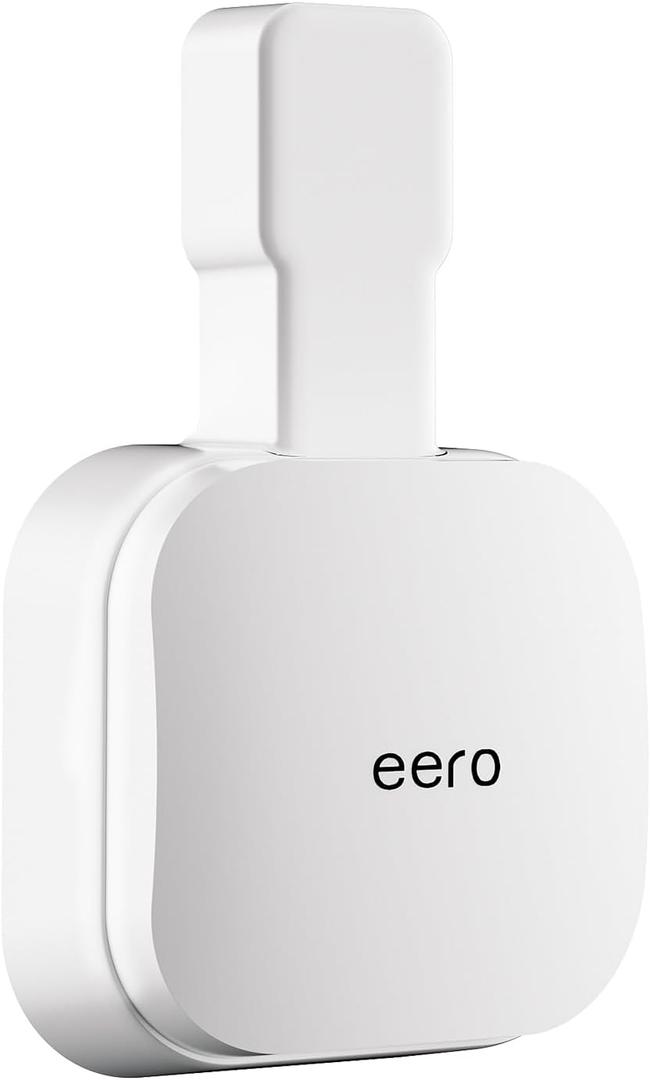 Outlet Wall Mount Holder Compatible with eero Pro 6e/Pro 6 Mesh Wi-Fi System, Built-in Cable Management No Messy Wires, Space-Saving(1 Pack)