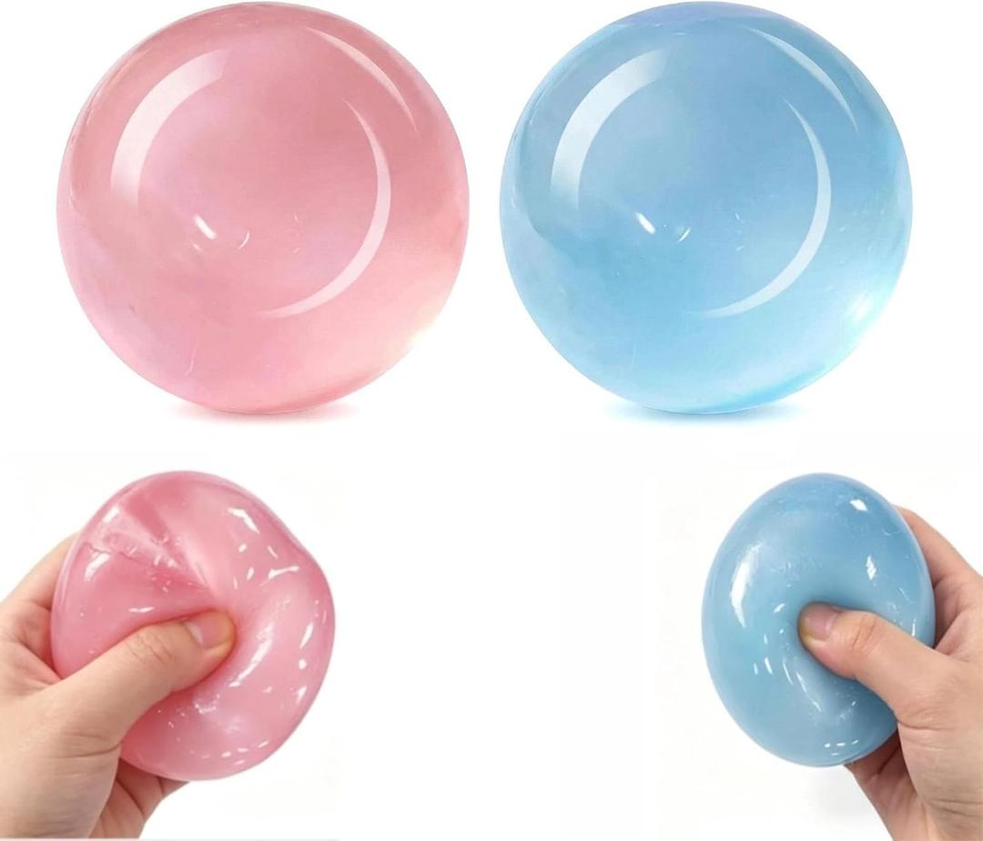 2 Pack Coconut Oil Stress Ball, Slow Rising Stress Relief Toy,Anxiety Stress Relief & Relaxatio,Great Gift for Birthdays & GatheringsPerfect for Stress Relief in Work, Study & Daily Life