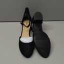 DREAM PAIRS Women's Closed Round Toe Low Block Heels Ankle Strap Chunky Heel Pumps Dress Wedding Office Party Shoes, Size 8