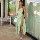 Womens Summer 2 Piece Maxi Skirt Sets Sexy Halter V Neck Backless Thong Bodysuits Wrap Beach Cover Ups Vacation Outfits (XL)