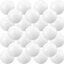 Junkin 24 Pcs Foam Golf Practice Balls Realistic Feel and Flight Training Sport Balls Elastic Soft Foam Golf Balls for Indoor or Outdoor Backyard Training, 1.65"